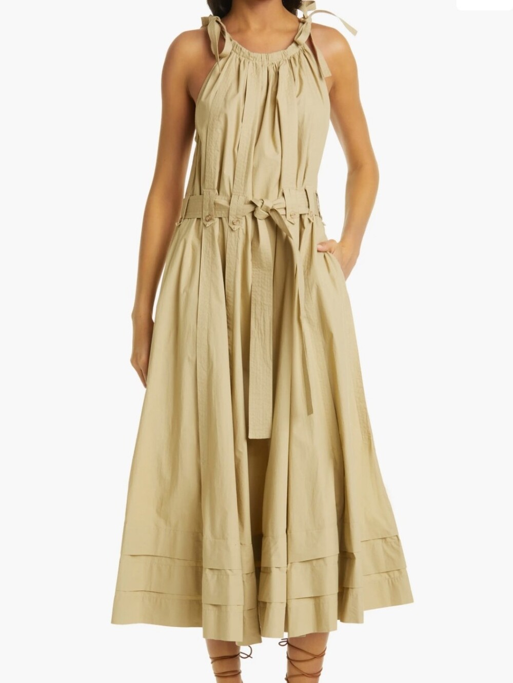 Joni Cotton Halter Maxi Dress